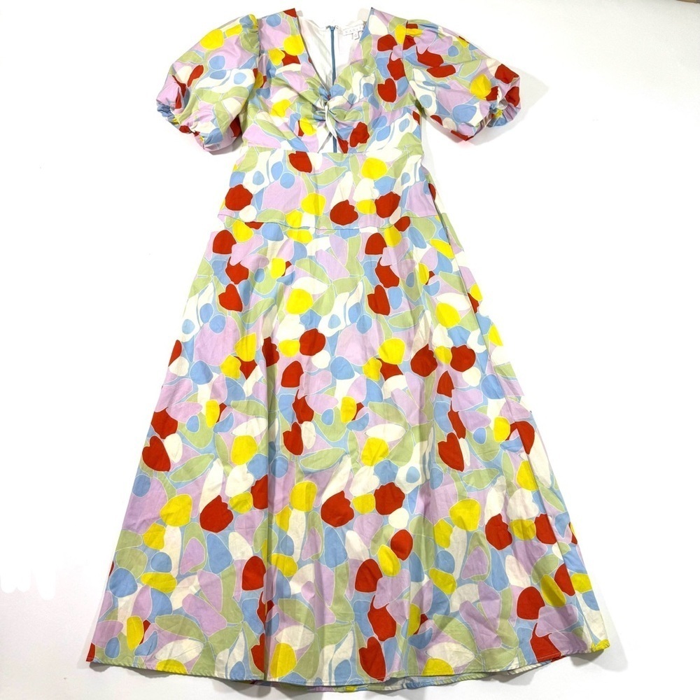 Karlie Mosaic Keyhole Maxi Dress Cotton